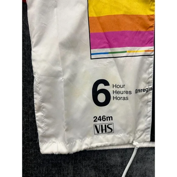 Polaroid Windbreaker Jacket Men Medium Multicolor Supercolor Hooded Drawcord Hem - Picture 11 of 16